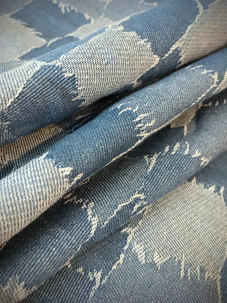 Design Denim Thin Denim Handmade Light Fabric, Fabric, Fabric, Cloth, Scraps, Cotton, Denim, Fabric, Crafts, Remake, (Patchwork Style, Gray)