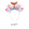 Decorative Head Band Practical Faux Leather Mermaid Tail Exquisite Hairhoop Headband for Home