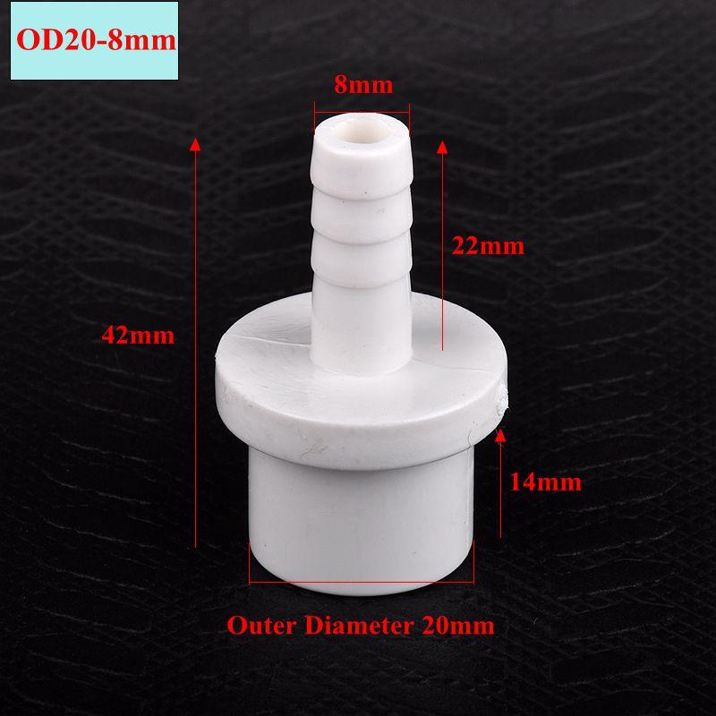 

1~5Pcs OD20-8-25mm PVC Pagoda Connector Garden Irrigation Pipe Soft Hose Adapter Joint Accessories 5pcs