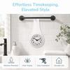 Plastic Hanging Bathroom Clock White Pink Blue Anti-Fog Clock Shower Clock  Bathroom Kitchen Shower