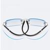 Male and Female Frameless High-definition Blue Lightweight Blocking Reading Eyeglasses for Presbyopia Fatigue-resistant Clear Glasses