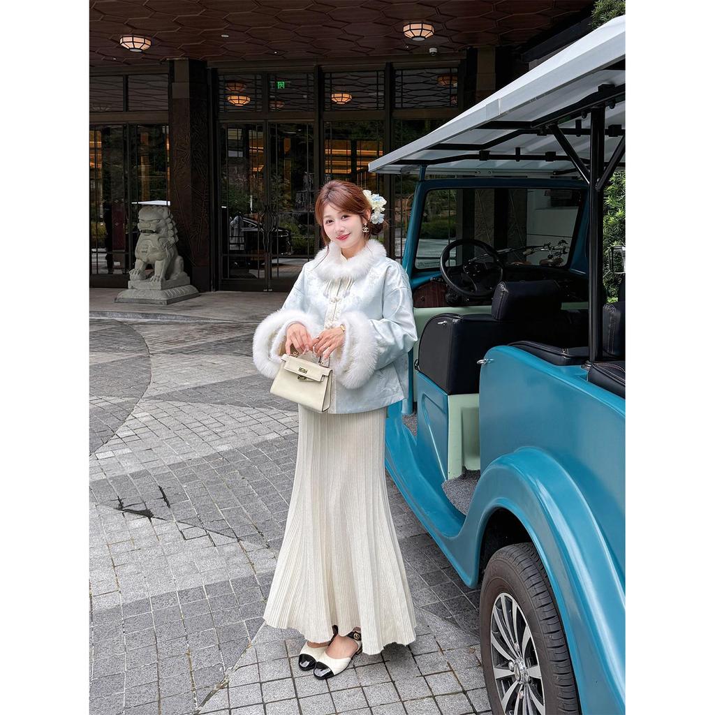 Qipao Underskirt: Elegant Knitted Fishtail Skirt for Autumn/Winter