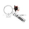 2026 Graduation Inspirational Stainless Steel Keychain Pendant