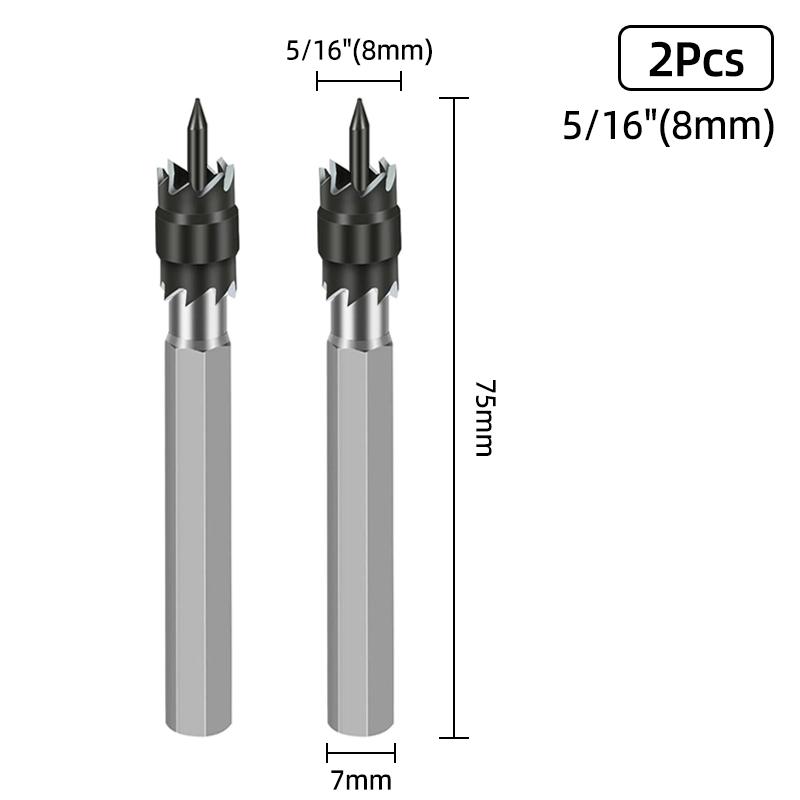 HSS Double Sided Rotary Spot Welding Broca Metal 8 Sided Cutter 9.5mm Bitum Remover Drill Bit Hole Opener Cutter Spot Weld Tools