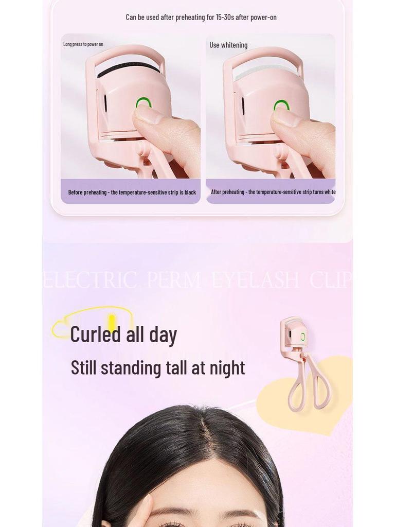 **"Newbie 0.8 to Hand Electric Heating Eyelash Curler - Portable and Efficient"**