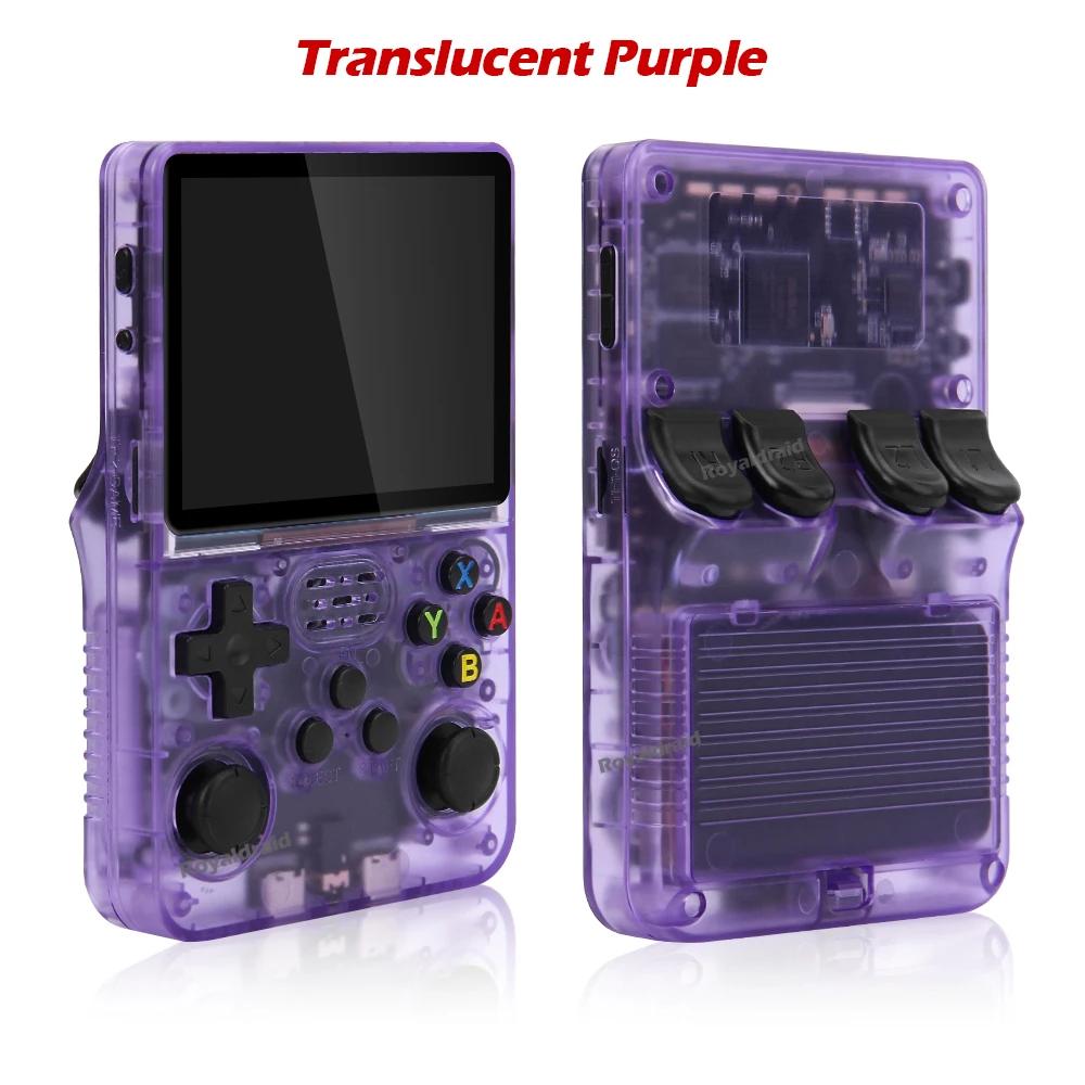 

НОВАЯ Прозрачная R36S Ретро Портативная Игровая Консоль Linux Система 3,5-дюймовый IPS Экран Мини Видеоплеер 15000+ Классических Игр