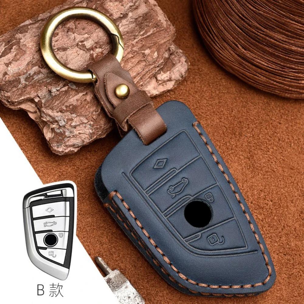 Leather Car Key Case Shell Bag for Bmw F20 G20 G30 X1 X3 X4 X5 G05 X6 X7 G11 F15 F16 G01 G02 F48 Accessories Car Key Case