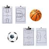Double-Sided Football Full Half Court Tactic Board Dry Erases Board Basketball Coaching Board for Coaches with Marker