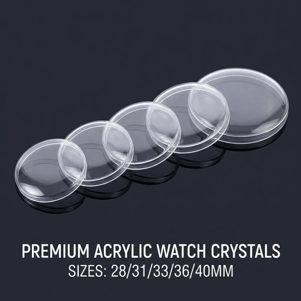 Crystal Clear Acrylic Pot Cover 28-40mm Watch Accessories Acrylic Watch Mirror  Watch Repair