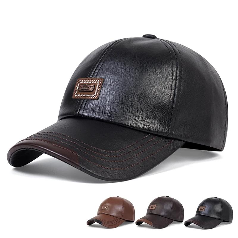 Yiran Bag Women's Unisex Jamont Label Leather Baseball Caps Spring And Autumn Outdoor Adjustable Casual Hats Hip Hop Hat Sunscreen Hat