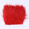 8-10Cm Ostrich Trim Khaki Feather Ribbon Fringe For Sewing High Quality Plumas Crafts Costumes Party Decoration