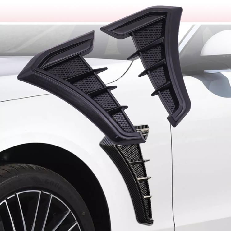 1Pair Car Exteriors Air Intakes Side Ventilations Wing Cover Decors