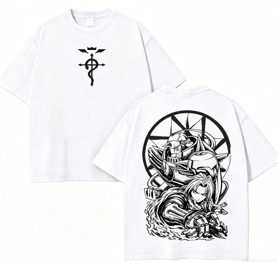 Fullmetal Alchemist Anime Lover T shirt Year round clothing personality Clothes Plus Size Unisex New Model Couples high quality soft