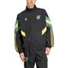 Adidas Originals Logo Stand Collar Loose Fit Zip Long Sleeve Jacket Men Jackets Black IN5568