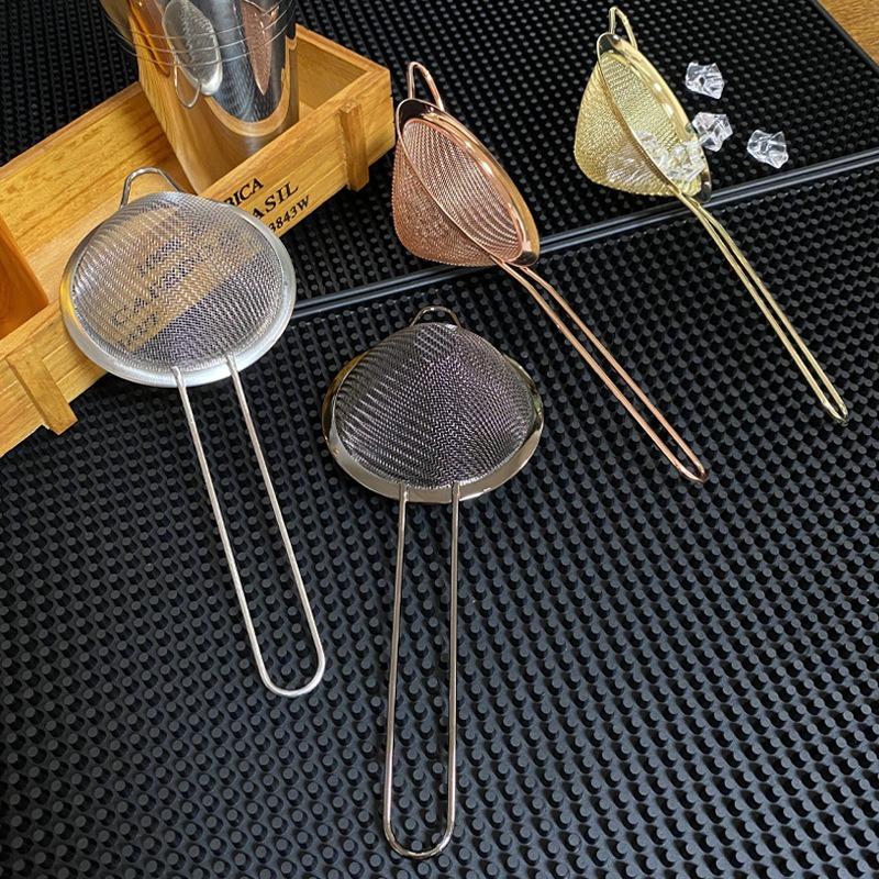 Cocktail Strainer Stainless Steel Tea Strainers Conical Food Strainers Fine Mesh Strainer Practical Bar Strainer Tool