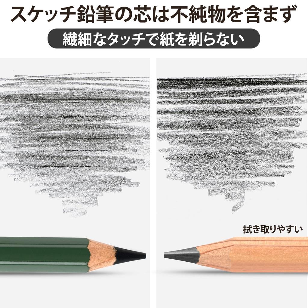 MARCO Sketch Pencil 25 Model 3302 For Art and with Iron Box Storage 16 Dark Charcoal Black Lead Drawing 3 Paper 2 Plastic 1 Regular 1 1 and Pencil