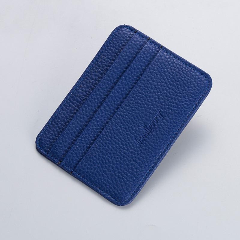 Minimalist Wallet Business Bank Credit ID Card Holder for Men Women Purse Ultra Thin Mini Money Case PU Leather Card Cover Pouch