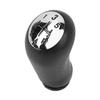 Car Styling Gear Shift Knob Accessory Replacement for CLIO III 2005‑2009 Silver Black5 Gears
