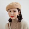 Damski Beret z Mieszanki Wełny Koreański Vintage Kapelusz Malarski Na Jesień Zimę