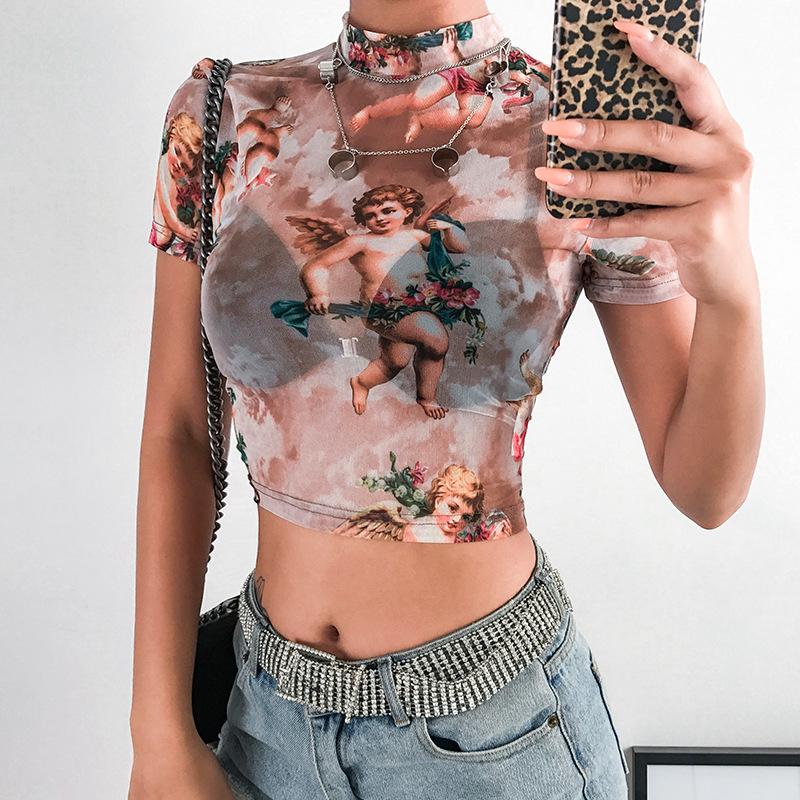 T-shirt Girls Sexy Slim Top Tees 