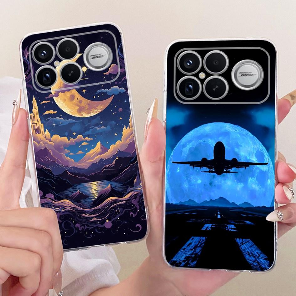 For Xiaomi POCO F8 Ultra Case Luxury Dragon Cartoon Transparent TPU Protection Cover For Poco F8 Pro Ultra PocoF8 Pro Soft Funda