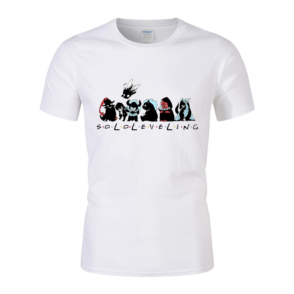 

Футболка с рисунком аниме «Милый соло-уровень» с круглым вырезом и коротким рукавом, топы унисекс XL