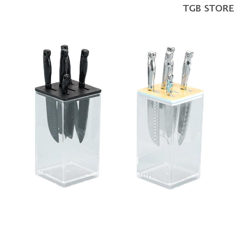Toy New Kitchen Accessories Dollhouse Knife Rest Model Mini Knives Set Toys Dollhouse Cooking Utensils Dolls House