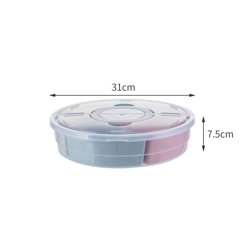 

Многосекционный контейнер для орехов, поднос для закусок с крышкой и ручкой, 5 отделений, органайзер для закусок для домашней вечеринки, праздника