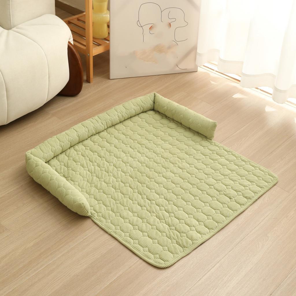 Pet Sofa Cushion with Pillow U-shaped Pillow for Winter Warm Pet Bed for Multiple Scenes