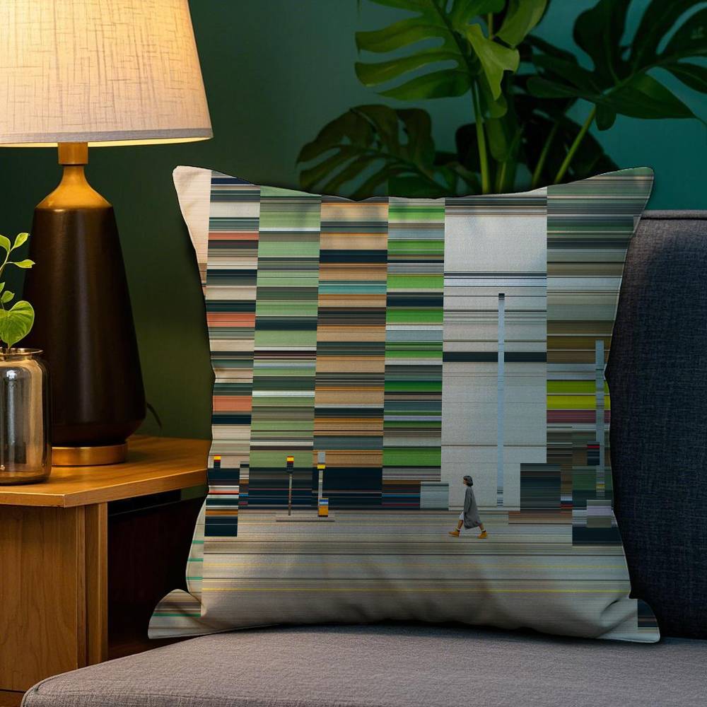 World Premium Printing Pillow Case Sofa Living Room Bedroom Double-sided Printing Square Cushion Nap Time Pillow Case