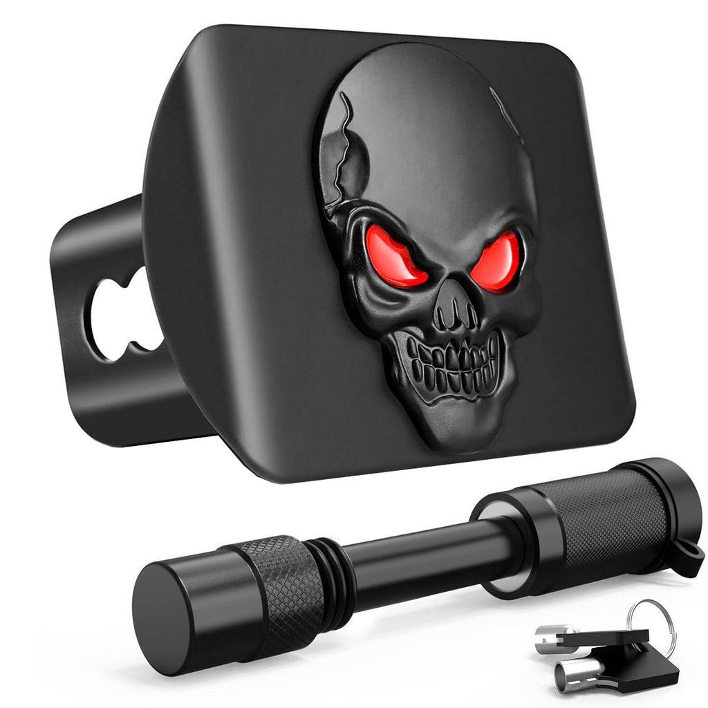 Metal 3D Pattern Hitch Plug Cover for 5.08 Cm Receivers