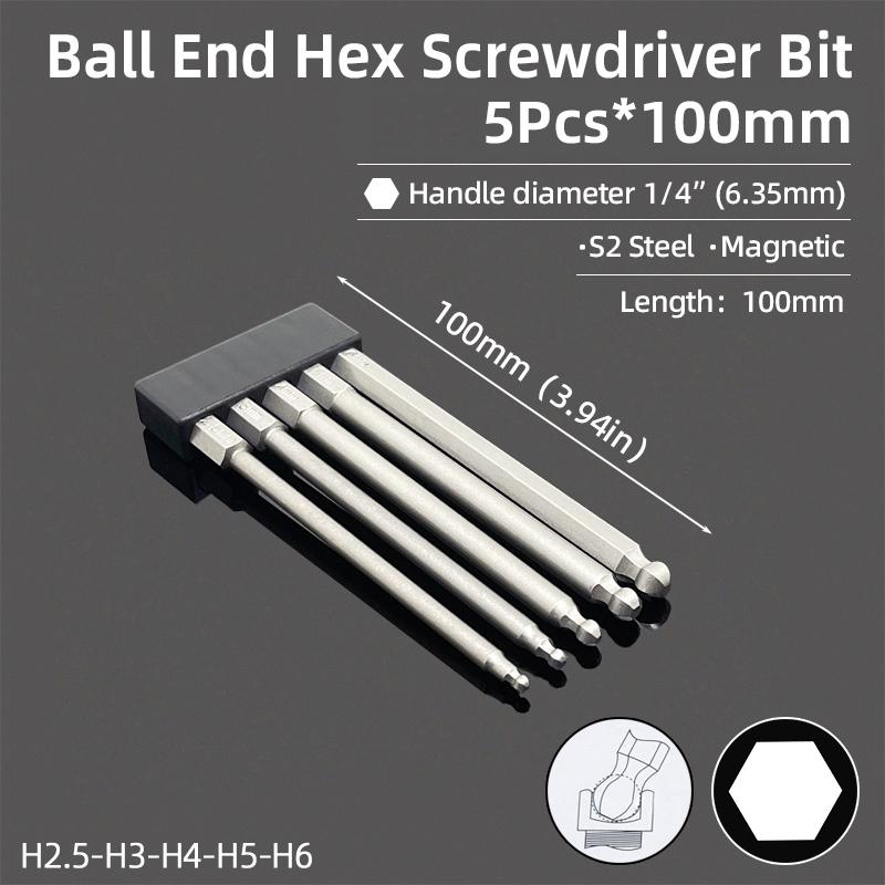 Sada šroubováků S2 ocel 1/4 šestihran magnetická rukojeť šroubovací bity oprava DIY ruční nářadí U tvar/na kolo/Y typ/hvězda/trojúhelník