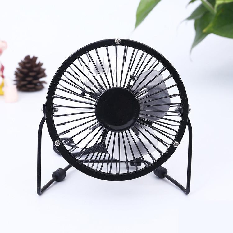 Stylish Usb Small Fan With Aluminum Blades For Quiet Desktop Office Use