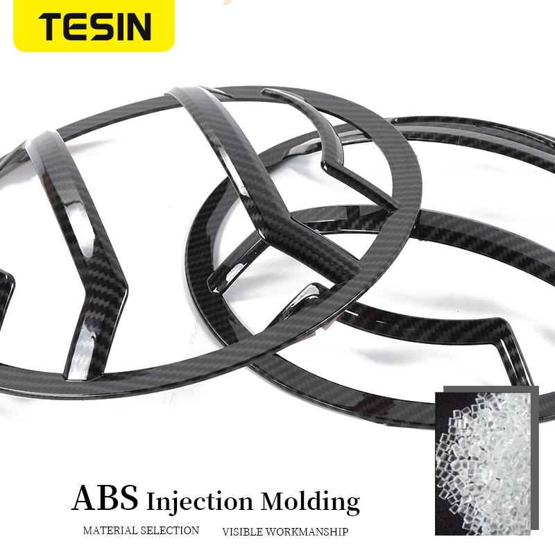 TESIN Lamp Hoods Car Front Head Light Tail Light Cover Rear Lamp Guards Protector Cover Accessories For Jeep Wrangler JL 2018