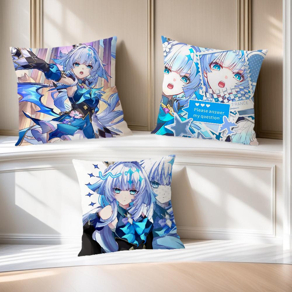 Honkai Star Rail Cerydra kuddfodral Bekvämt mjukt örngott för Soffa Vardagsrum Hemmakontor Dekor Skyddsfodral