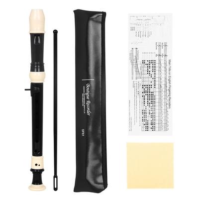 Alto Recorder C Key Recorder Instrument 8 Holes Soprano Recorder With Cleaning Rod Cloth Recorder For Beginners Kids