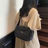 Large Capacity Lightweight Student Shoulder Bag Women Solid Color Crossbody Bag