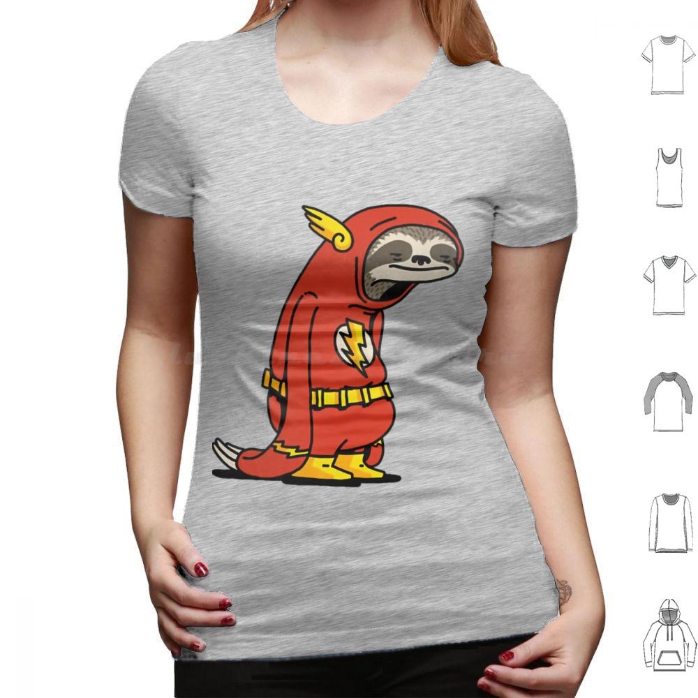 Flash Sloth Funny Superhero T Shirt Big Size 100 Cotton Flash Sloth Funny Superhero