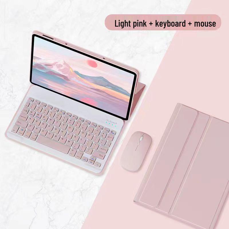 2024 iPad Air 6 Tylaus Bluetooth klaviatūros dėklas su pieštuko laikikliu 11 colių planšetiniam kompiuteriui