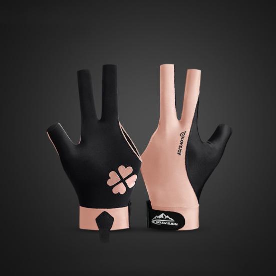 1Pc Billiards Glove Stretch Breathable Anti-slip Sweat-absorbing Men Women Left Hand Snooker Cue Sport 3-Finger Glove Billiards Accessories