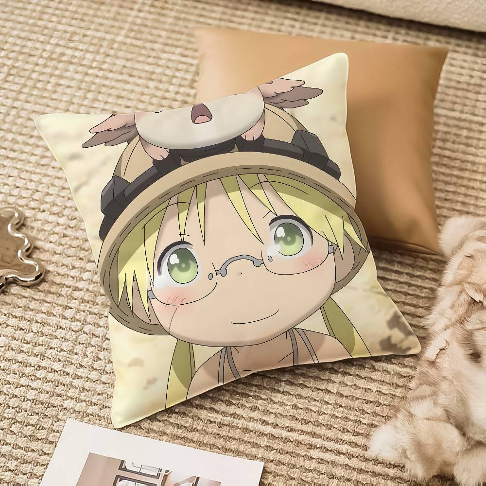 Nanachi Riko From Made In Abyss Pillow Case Anti-dustmite Invisible Zipper Sofa Bed