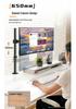 Adjustable Monitor Stand for 17-32 Inch Screens, No-Drill Desktop Mount with Mechanical Arm
