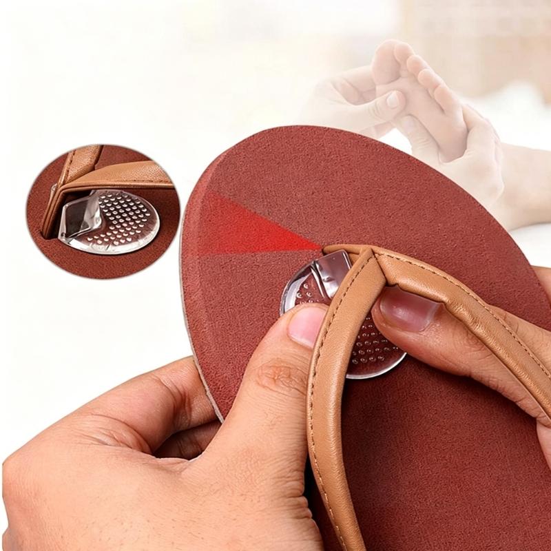 5 Pairs Nonslip Toe Protectors For Thong Sandals Soft PU Gels Cushion Pads For Women Men Flip Flop Toe Guards Insert