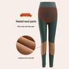 "Women's High-Waist Fleece-Lined Thermal Leggings for Autumn/Winter"