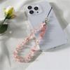 Stone Bead Mobile Phone Chains Crystal Phone Wrist Lanyard Cellphone Strap  Telephone Jewelry