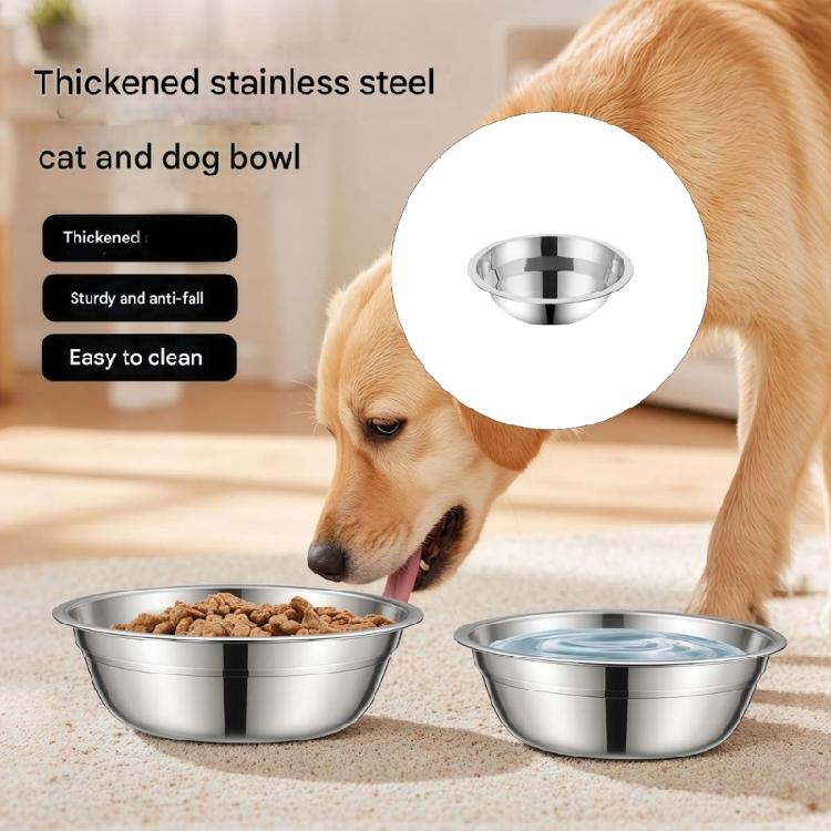 Stainless Steel Pet Dish Nonslip Feature Shatter Resistant Suitable for Multiple Pet Cats Dogs Use Easy To Clean