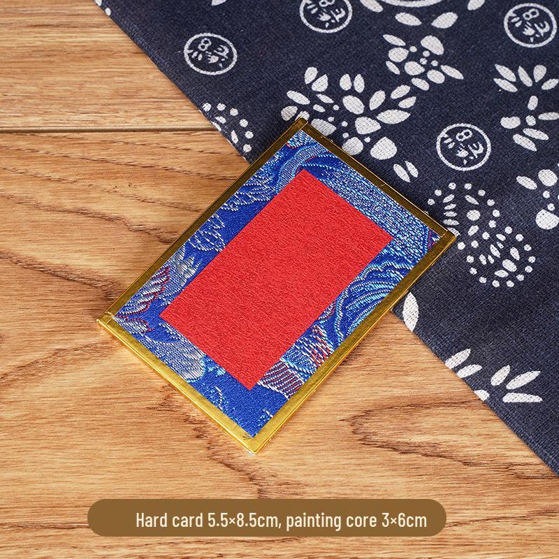 Calligraphy Desk Ornament: Creative Song Brocade Display, Xuan Paper DIY Card, Decorative Cultural Picture Frame Gift