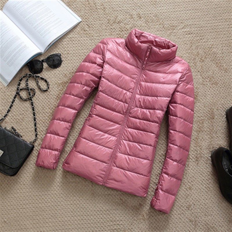 90% Ultra-light Plus Size Thin Down Jacket Women 2020 Autumn