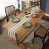 1PC NAPEARL Versatile Cotton and Linen Tassel Table Runner Dinner Table Decorative for Home Table