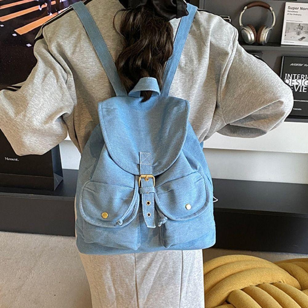 Large Capacity Oxford Cloth Shoulder Bag Korean Style Girl Travel Rucksack Daily